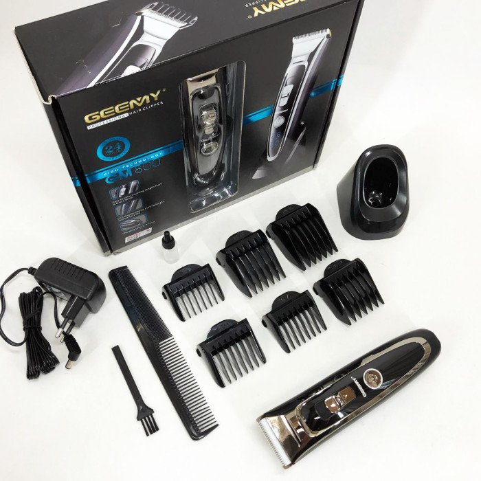 Машинка для стрижки акумуляторна 5 в 1 Gemei GM-800 професійний триммер, електробритва для волосся
