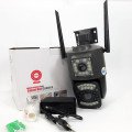 Вулична IP камера 4G/Wi-Fi з двома лінзами SC03 V380pro 4 Mп, Відеокамера з цифровим зумом та мікрофоном