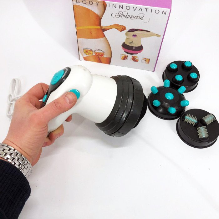 Масажер Для Тіла Інфрачервоний Антицелюлітний Body Innovation Sculptural 4 Насадки MA-118-2