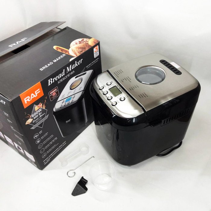 Хлібопічка RAF R.208, 600 Вт, до 1000 г, з функцією безглютенової випічки