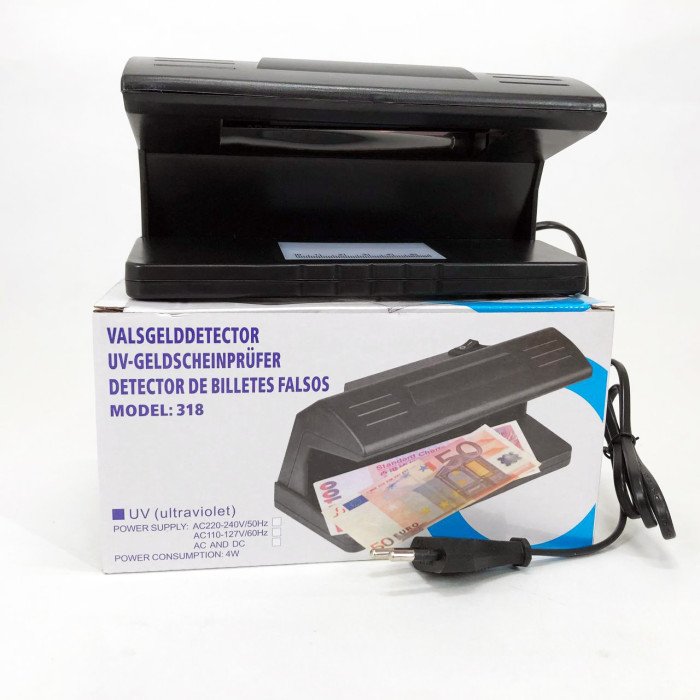 Детектор валют ультрафіолетовий Counterfeit Money Detector UV Ultraviolet Light 318