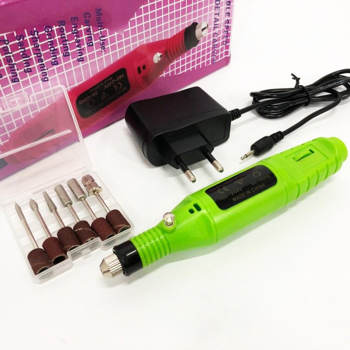 Ручний фрезер для нігтів SmartUs CBM-033 для манікюру та педикюру в домашніх умовах. Колір: зелений