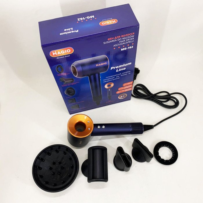 Фен для волосся MAGIO MG-162 5 насадок 1500 Вт