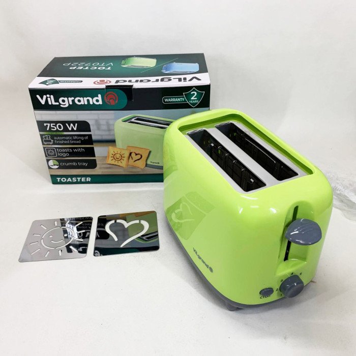 Тостер VILGRAND VT0722P. Колір: зелений