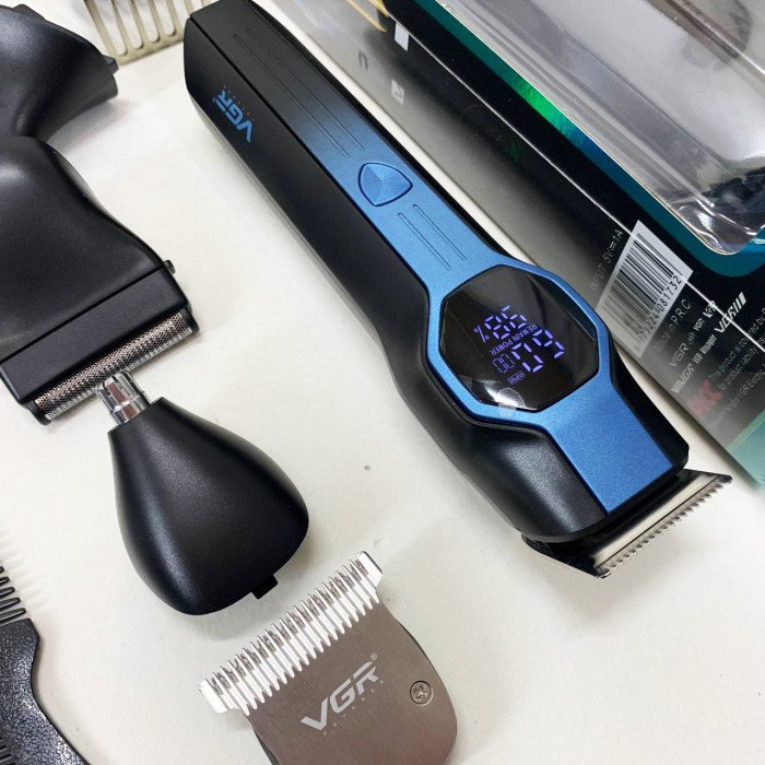 Набір для стрижки VGR V-173 BLUE 13 в 1
