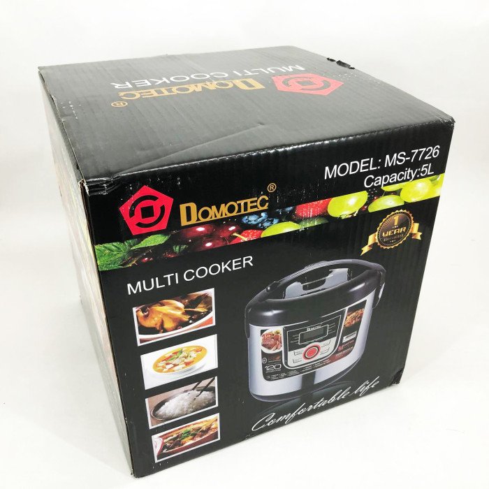 Мультиварка електрична пароварка рисоварка Domotec MS-7726 5л/12 програм Майстер Шеф 1500 W