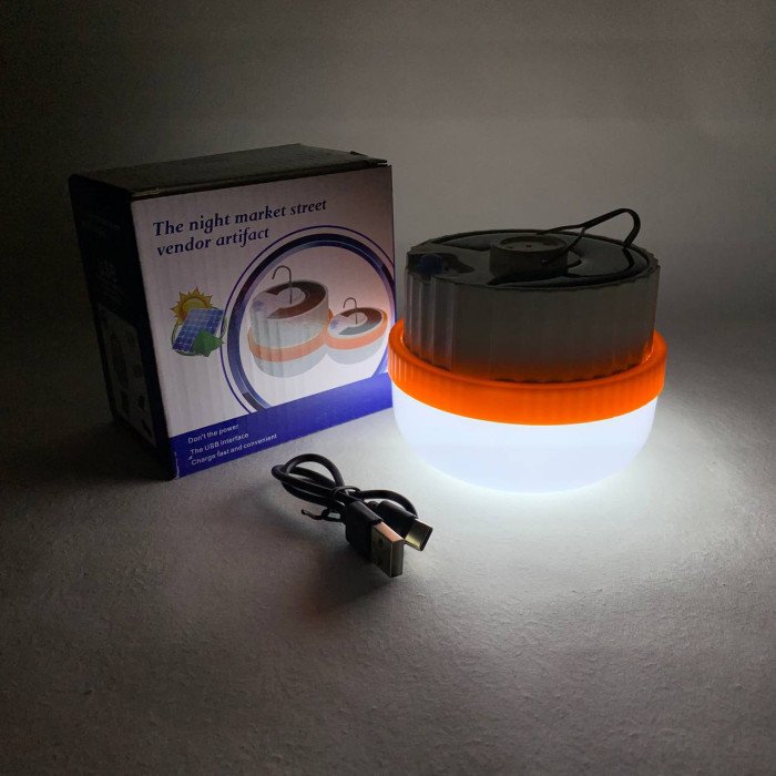 Світлодіодний ліхтар кемпінг на сонячній батареї T1-SMD