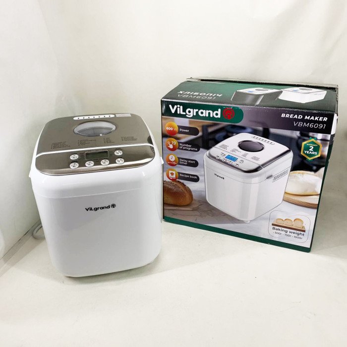 Хлібопічка ViLgrand VBM6091. Колір: білий