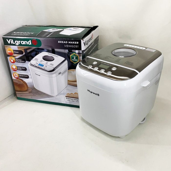 Хлібопічка ViLgrand VBM6091. Колір: білий