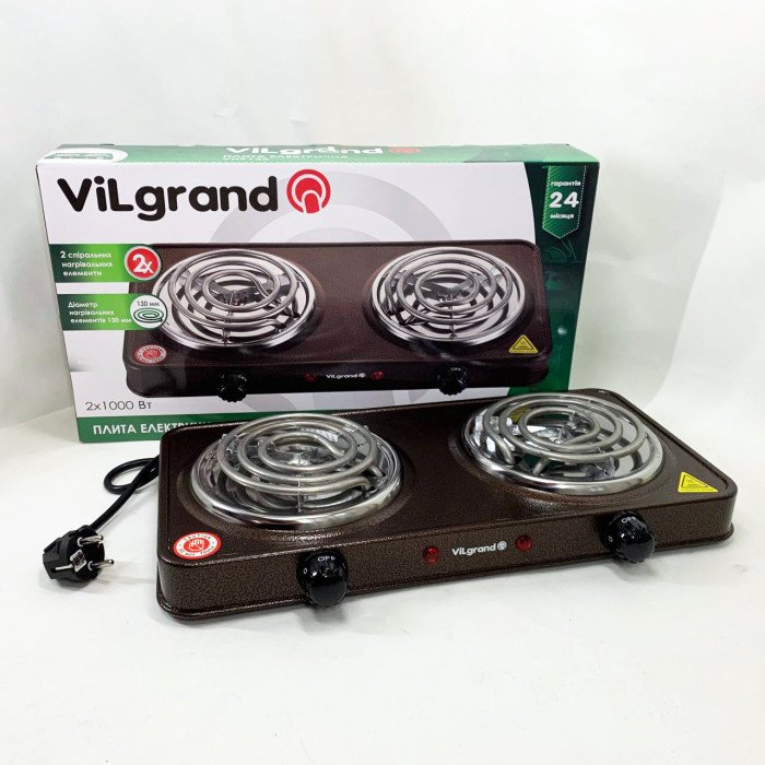 Настільна плита ViLgrand VHP132. Колір: коричневий