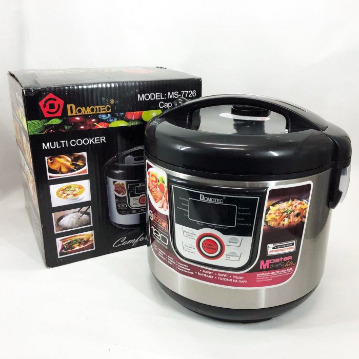 Мультиварка електрична пароварка рисоварка Domotec MS-7726 5л/12 програм Майстер Шеф 1500 W