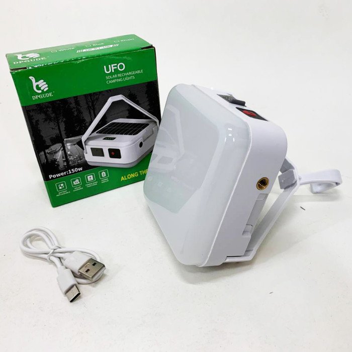Ліхтар кемпінговий DP-K7-100 сонячна панель Power Bank