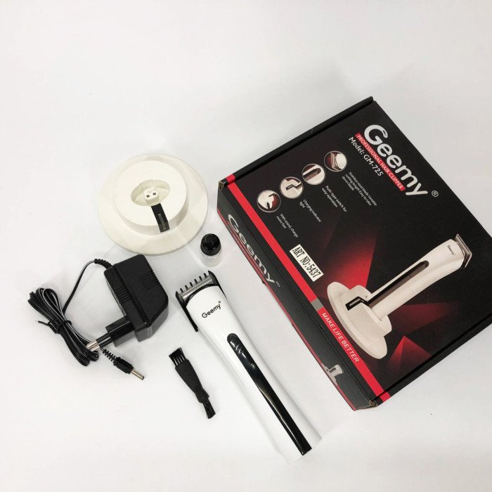 Бездротова машинка для стрижки волосся GEMEI GM-725, Професійна бритва-машинка для стрижки волосся