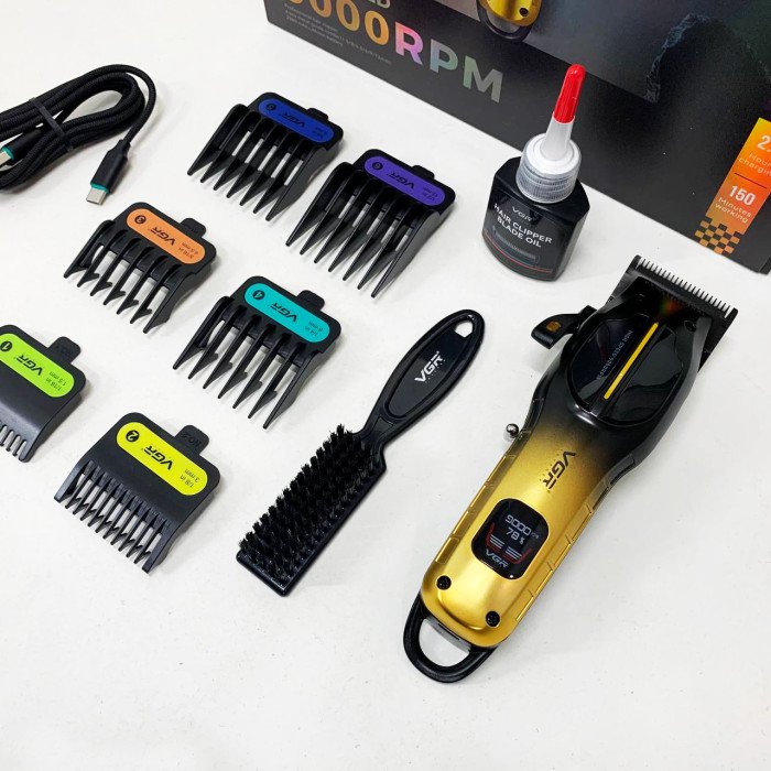 Акумуляторна машинка для стрижки VGR V-026 GOLD. Колір: золотий