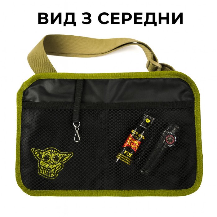 Молодіжна тактична сумка для патчів на плече з 4 кишенями black