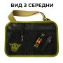 Молодіжна тактична сумка для патчів на плече з 4 кишенями black