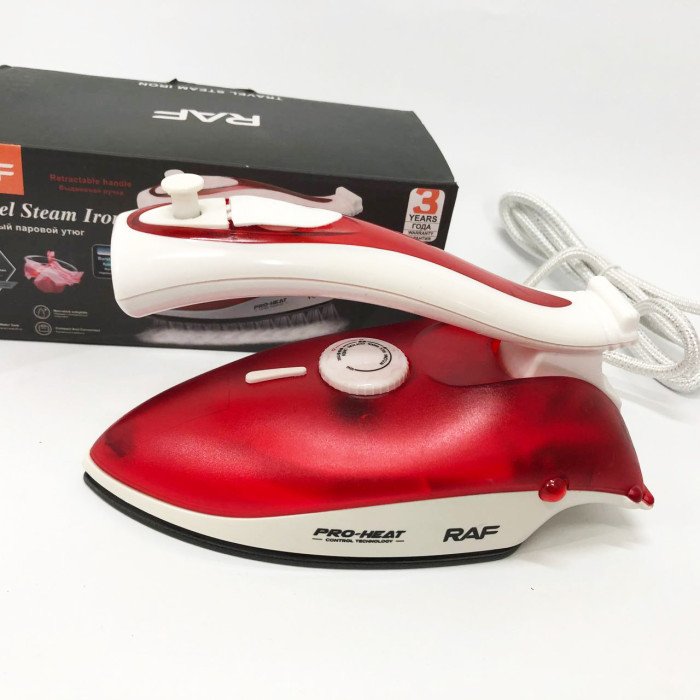 Дорожня праска RAF R.1259R 800 Вт з регулятором температури та резервуаром для води 50 мл