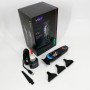 Тример акумуляторний для стрижки VGR V-260 RED, 3 насадки, LED дисплей