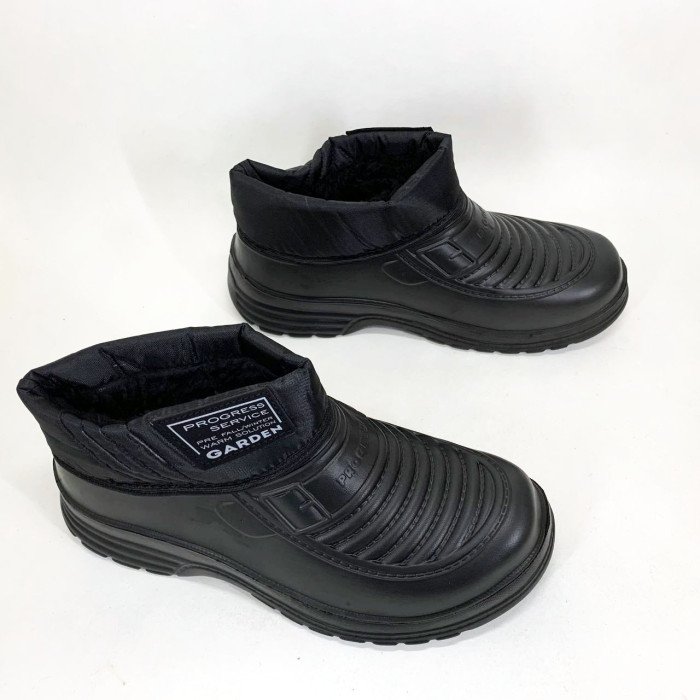Калоші чоловічі чорні утеплені 41р 25см, Комфортні чоловічі черевики на роботу