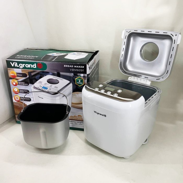 Хлібопічка ViLgrand VBM6091. Колір: білий