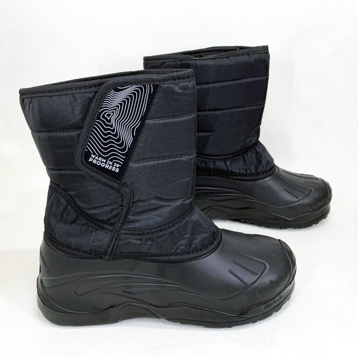 Чоботи чоловічі утеплені чорні 44р 29см Осіннє утеплене взуття