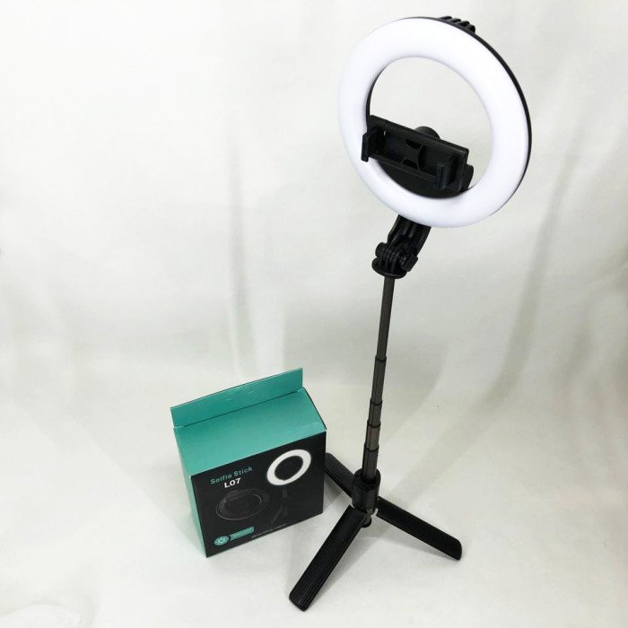 Монопод з кільцевою лампою 16 см (трипод, c bluetooth) L07
