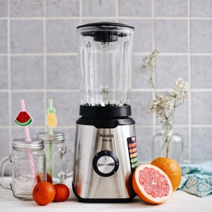 Блендер стаціонарний MAGIO МG-651, Електричний блендер для кухні, блендер для молочних коктейлів