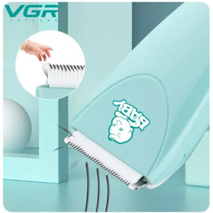 Дуже тиха бездротова машинка для стрижки волосся дітей VGR V-150 з двосторонніми насадками