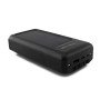 Портативний зарядний пристрій на 10000mAh, Power Bank на сонячній батареї, заряджання. Колір: чорний