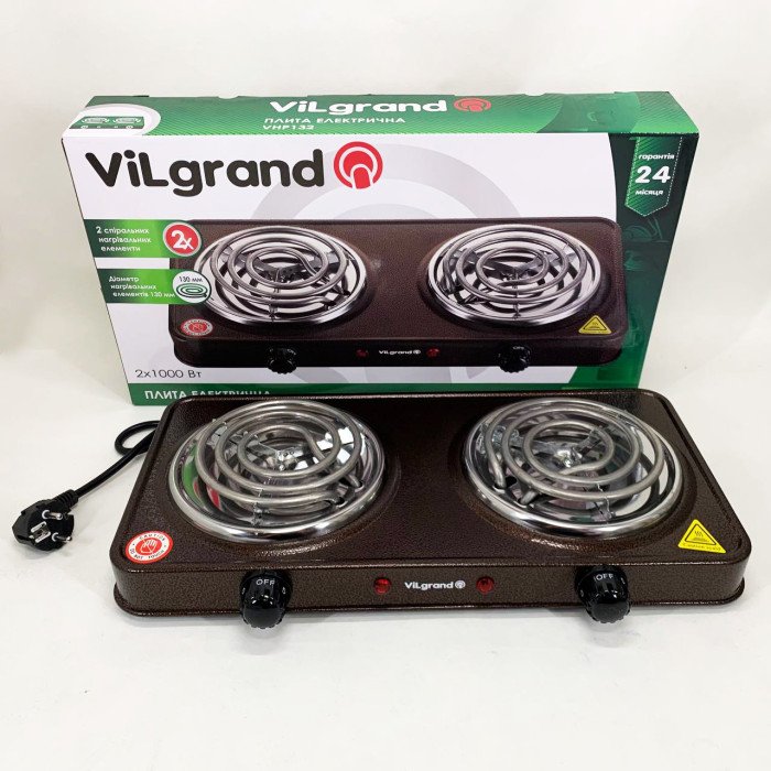 Настільна плита ViLgrand VHP132. Колір: коричневий