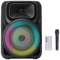 Портативна караоке колонка SPS 8147 Bluetooth 20W з мікрофоном та RGB-підсвічуванням