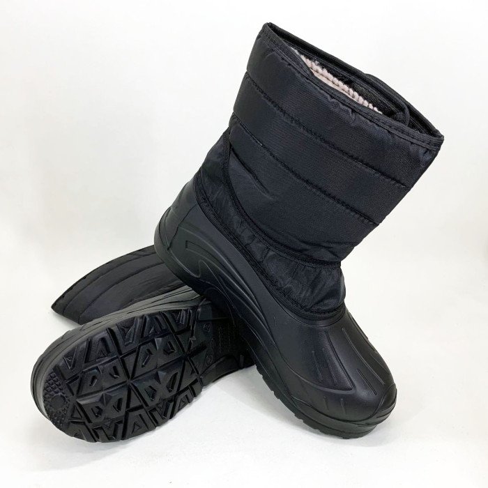 Чоботи чоловічі утеплені чорні 42р 27,5см Чоловічі гумові чоботи з гуми