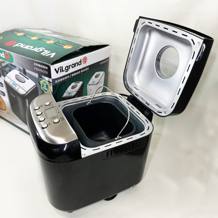 Хлібопічка ViLgrand VBM6091. Колір: чорний