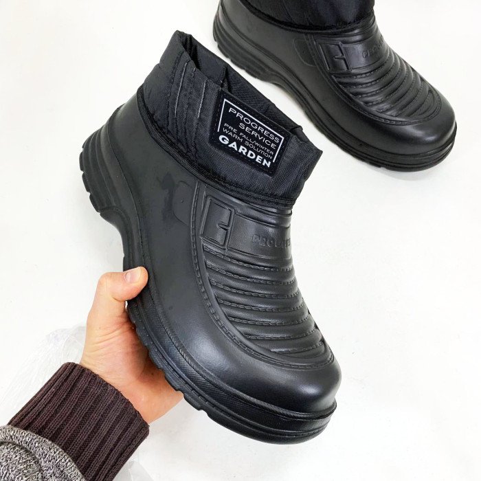 Калоші чоловічі чорні утеплені 46р 28,5см, Спец черевики чоловічі, Бурки повстяні