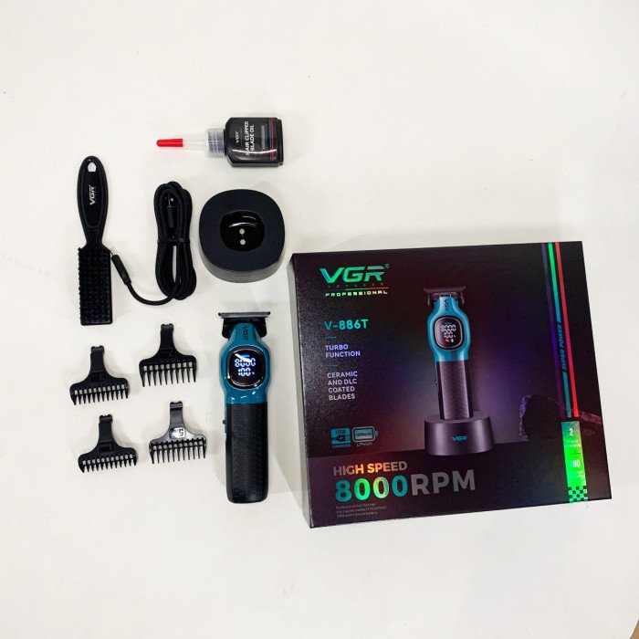 Тример для стрижки волосся VGR V-886T BLUE 8000RPM