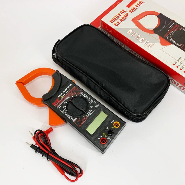 Цифровий кліщовий мультиметр HAOYUE DT266 з чохлом та щупами