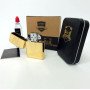 Запальничка бензинова Zorro HL-366, запальничка на день народження, вітрозахисна запальничка. Колір: золотий