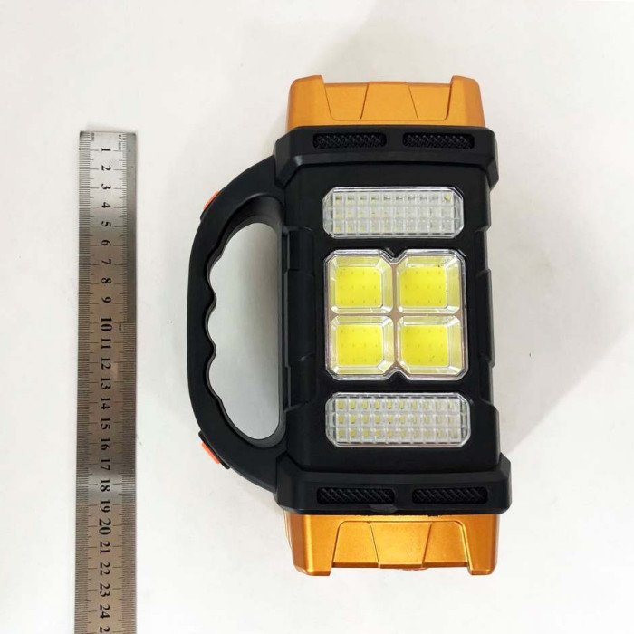 Ліхтар кемпінговий з сонячною панеллю та повербанком HB-1678-2х8LED-6COB, ліхтар кемпінговий світлодіодний
