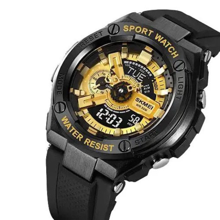 Годинник наручний чоловічий SKMEI 2101BKGD, армійський годинник протиударний, оригінальний чоловічий годинник спортивний
