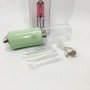 Іригатор для чищення зубів та порожнини рота Oral Irrigator з акумулятором та змінними насадками. Колір: зелений