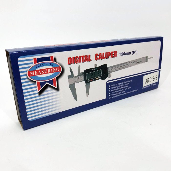 Штангенциркуль цифровий 150мм, Штангенциркуль з електронною системою вимірювань, Мікрометр в кейсі