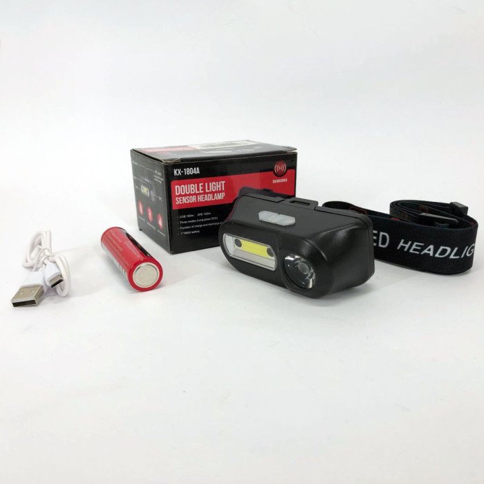 Налобний ліхтарик Bailong BL-1801A акумуляторний, світлодіодний ліхтарик налобний, ліхтар на лоб