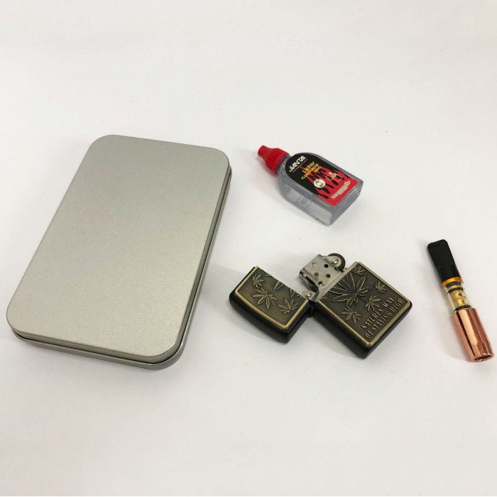 Запальничка бензинова в подарунковій коробці N12, запальнички для чоловіків, стильна запальничка в подарунок