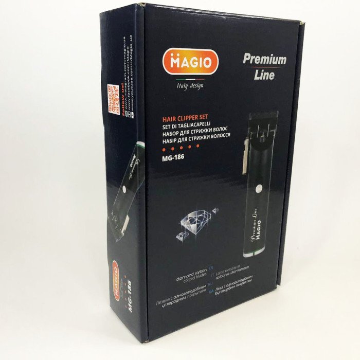Машинка для стрижки волосся MAGIO MG-186, електромашинка для волосся, машинка для стрижки чоловіча