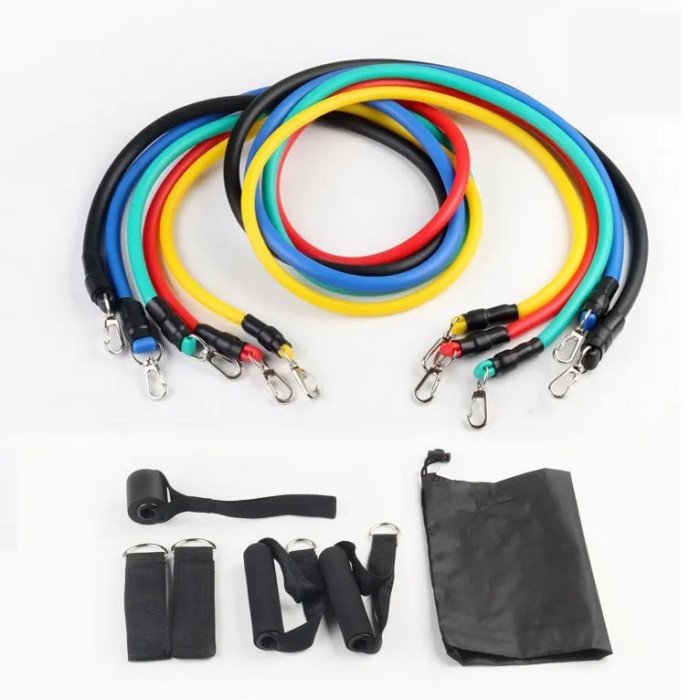 Фітнес еспандер гумовий, Еспандер гумовий вправи, Спортивна гумка для тренувань