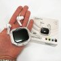 Бездротові вакуумні навушники TWS з дисплеєм LED, вологозахист IPx4 Bluetooth 5.4 з кейсом. Колір: білий