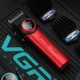 Професійна машинка для стрижки волосся VGR V-001 RED з дисплеєм 9000 об та 10 насадками (1,5-24 мм)