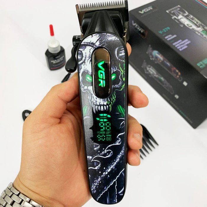 Акумуляторна машинка для стрижки VGR V-279 GREEN