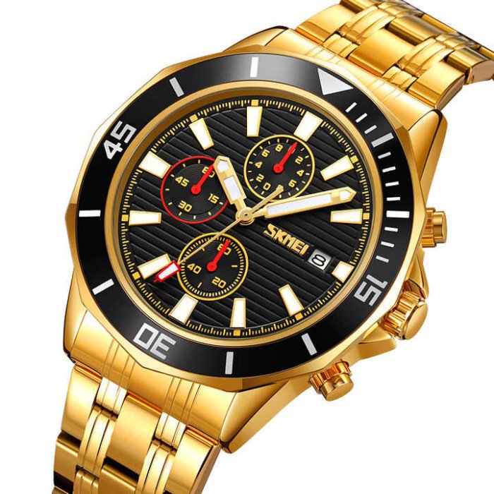 Годинник наручний чоловічий SKMEI 9335GDBK