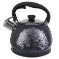 Чайник із свистком Edenberg EB-1956 2л чайник із нержавіючої сталі для всіх видів плит Black Silver